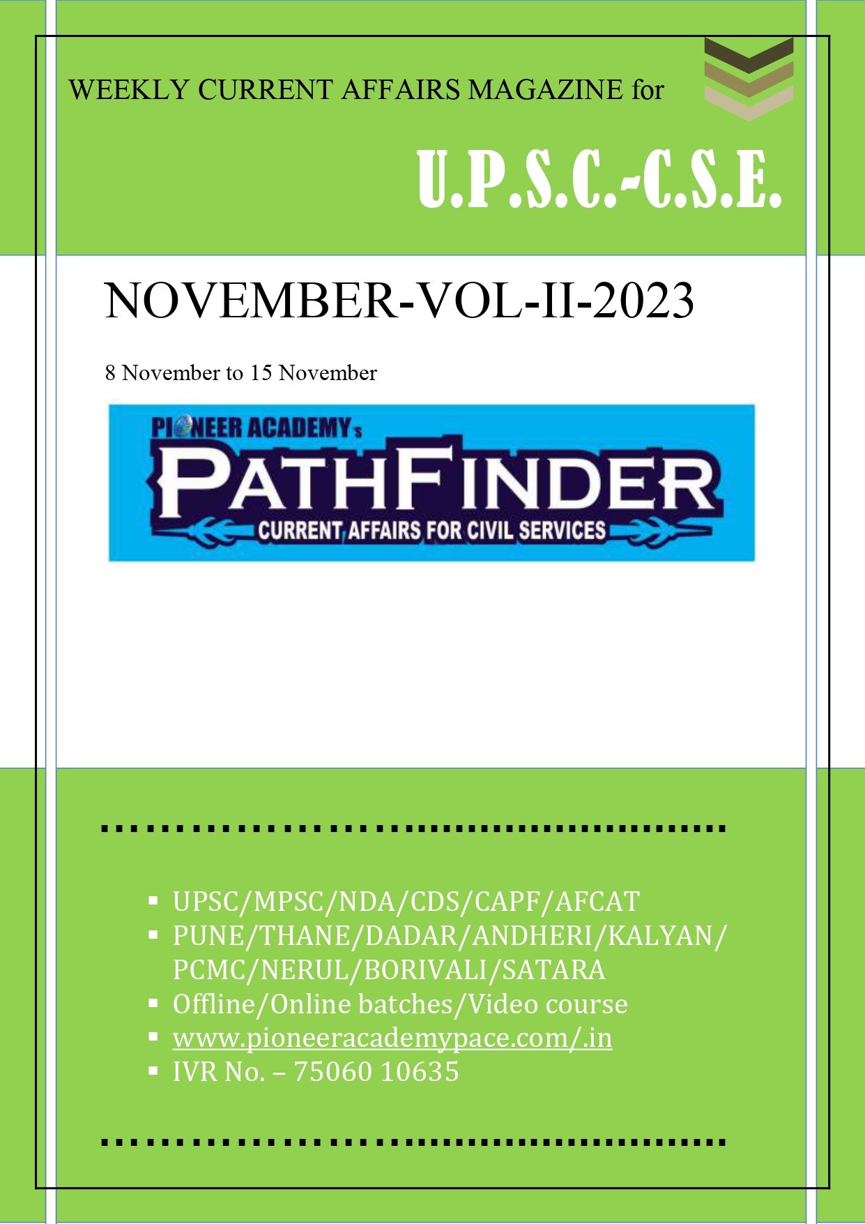 NOVEMBER -VOL II- 2023